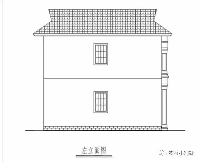 11.6x9米二層現(xiàn)代小別墅圖，帶開(kāi)放式車庫(kù)和大露臺(tái)