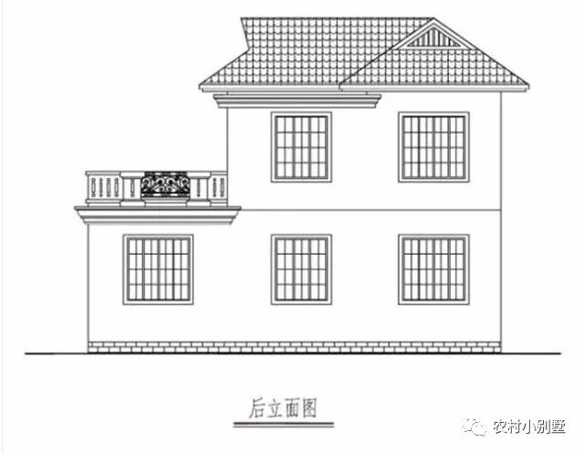 11.6x9米二層現(xiàn)代小別墅圖，帶開(kāi)放式車庫(kù)和大露臺(tái)