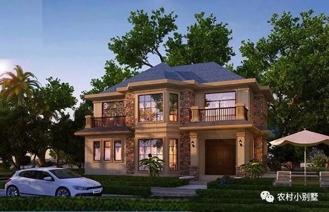 12.3x9米二層小別墅設(shè)計(jì)圖，附多張建好的實(shí)拍圖，爆款