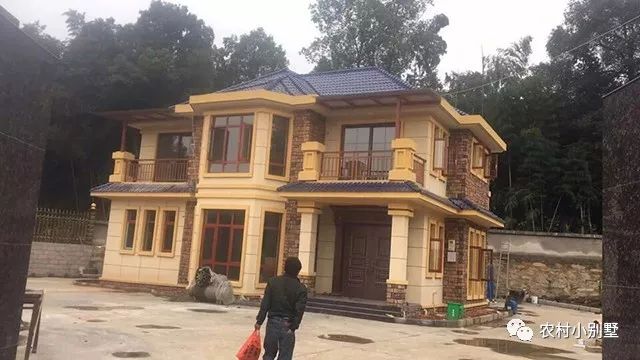 12.3x9米二層小別墅設(shè)計(jì)圖，附多張建好的實(shí)拍圖，爆款