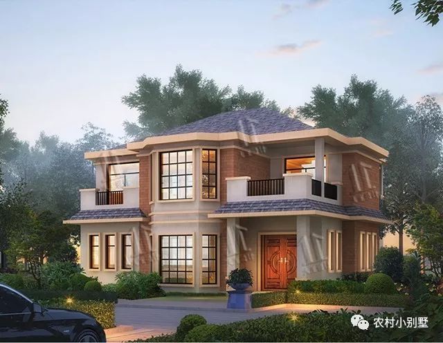 12.3x9米二層小別墅設(shè)計(jì)圖，附多張建好的實(shí)拍圖，爆款