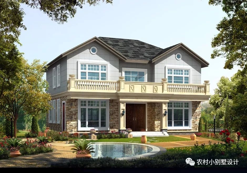 15款2024年接地氣的農(nóng)村二層房屋效果圖，可定制全套圖紙