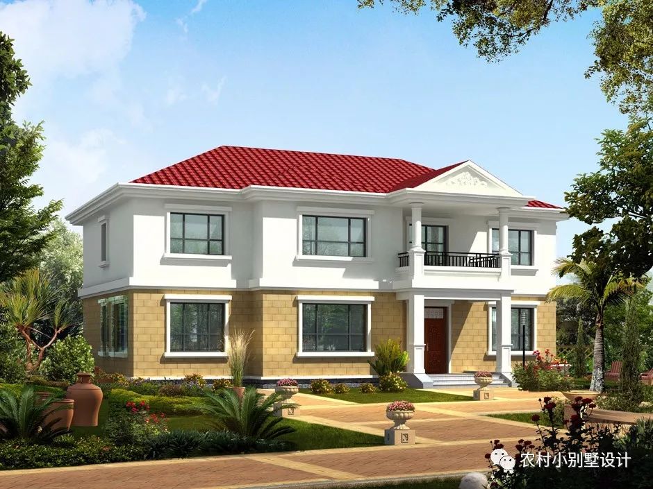 15款2024年接地氣的農(nóng)村二層房屋效果圖，可定制全套圖紙