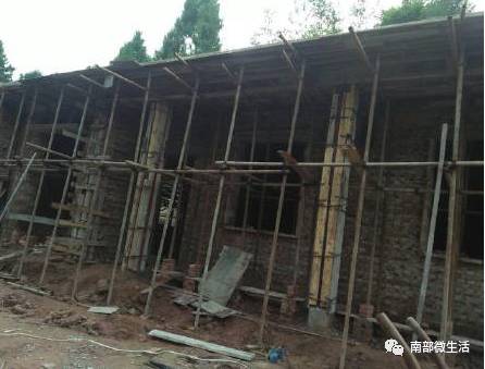 農(nóng)村小伙自建一層小別墅過程全直播，自建房的可以看看哦