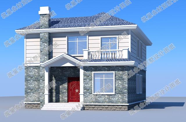 15×11米二層農(nóng)村小別墅設計圖，外觀造型明麗獨特，主體造價28萬。