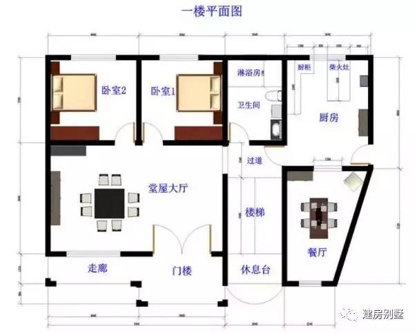 三層的兄弟雙拼自建房，主體花了30來萬。