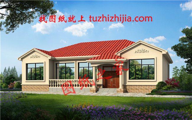 鄉(xiāng)村一層房屋設(shè)計圖，養(yǎng)老還是一層好