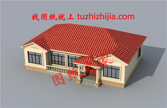 鄉(xiāng)村一層房屋設(shè)計圖，養(yǎng)老還是一層好