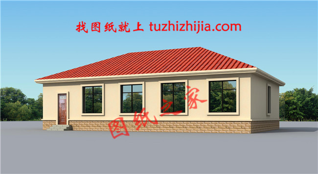 鄉(xiāng)村一層房屋設(shè)計圖，養(yǎng)老還是一層好