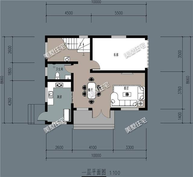 占地88平的三層半簡(jiǎn)歐風(fēng)農(nóng)村自建房，帶車庫(kù)和大露臺(tái)，功能特別全。