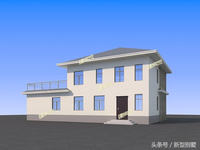 帶車庫的農村二層小別墅設計圖，占地面積215平方米，簡約美觀，建在鄉(xiāng)下最好不過了。