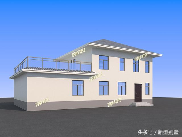 帶車庫的農村二層小別墅設計圖，占地面積215平方米，簡約美觀，建在鄉(xiāng)下最好不過了。