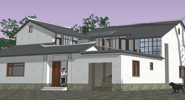 13.3X11.9米中式二層別墅設計圖，帶車庫，想必會勾起你對家鄉(xiāng)的思念。