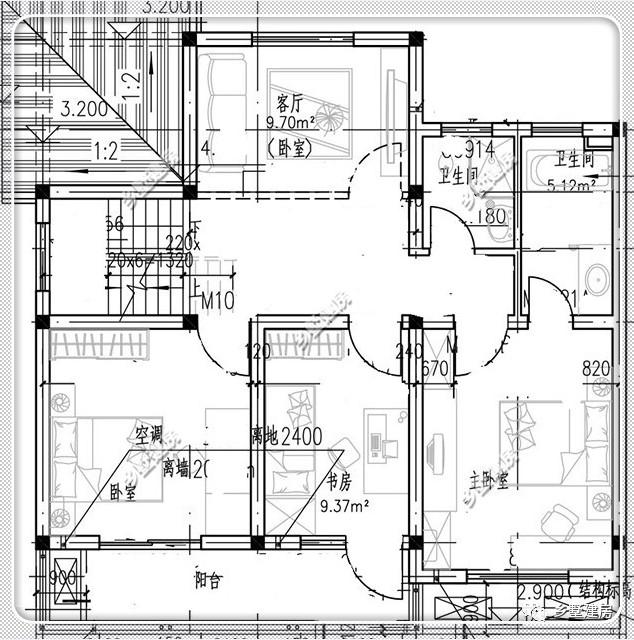 兩棟二層別墅設(shè)計圖，都是簡約風格，二十萬以內(nèi)的別墅！