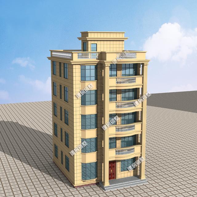 9.6x11.2五層別墅設(shè)計(jì)圖，小房身，豪華大氣！