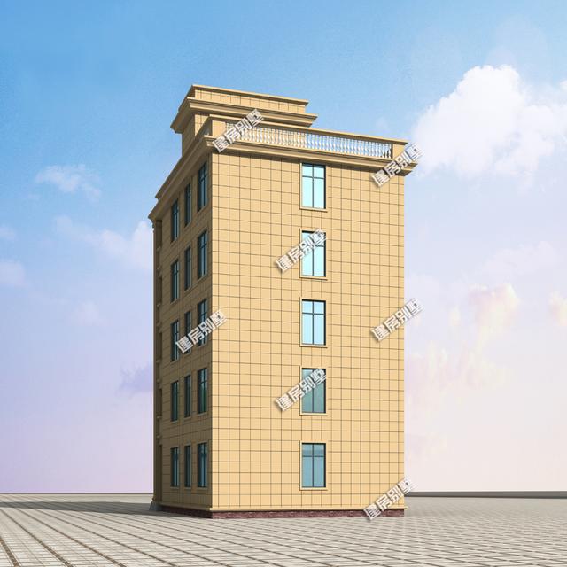 9.6x11.2五層別墅設(shè)計(jì)圖，小房身，豪華大氣！