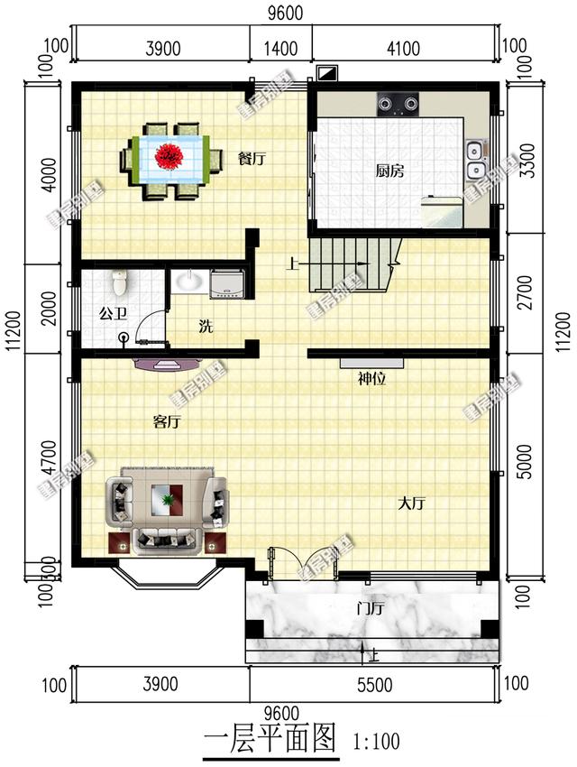 9.6x11.2五層別墅設(shè)計(jì)圖，小房身，豪華大氣！