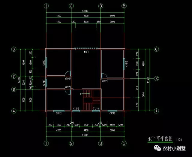 13x10二層帶地下室小別墅設(shè)計(jì)圖，外觀時(shí)尚