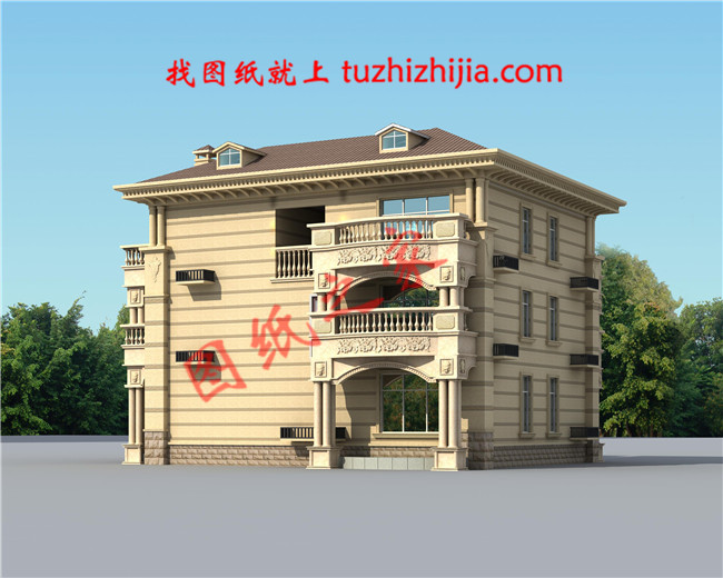 豪華三層別墅設(shè)計圖紙，戶型極佳，帶書房和棋牌室、KTV