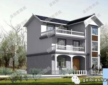 10×13米三層中式別墅設(shè)計圖，戶型別致雅觀，布局合理實用，主體造價大概28萬。