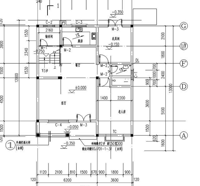 10×13米三層中式別墅設(shè)計圖，戶型別致雅觀，布局合理實用，主體造價大概28萬。