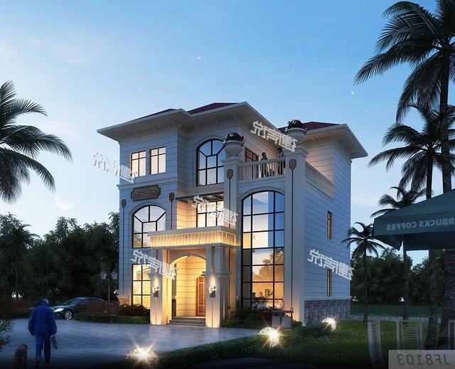 占地120平的三層別墅設(shè)計圖，簡單實用，我很喜歡這一款。