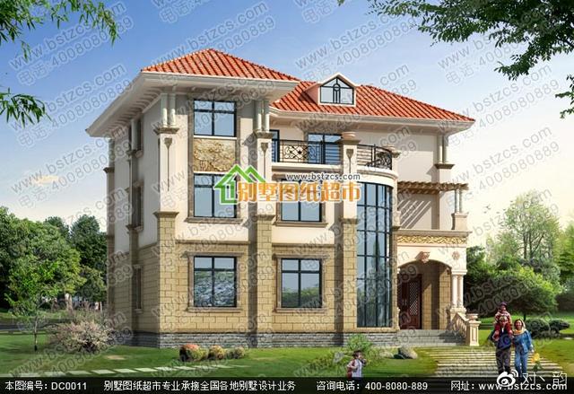 占地166平的三層別墅設(shè)計(jì)圖，豪華大氣，有氣場(chǎng)。