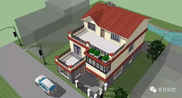 占地135平方米的三農(nóng)村別墅設(shè)計圖，帶大露臺+農(nóng)家小院，非常適合鄉(xiāng)村自建。