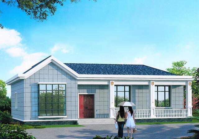 13x10米一層農(nóng)村別墅設(shè)計圖，不僅造價較低,而且經(jīng)濟實用，兩廳兩衛(wèi)四室絕對夠用！