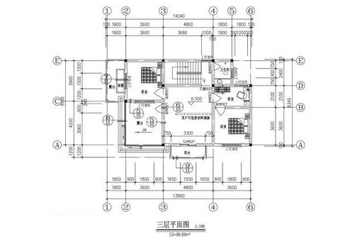14×8米三層農(nóng)村別墅設(shè)計圖，外觀設(shè)計簡約大氣，帶烤火房+堂屋。