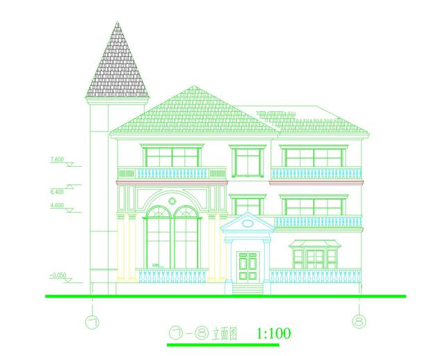 最新出品的18x16米三層尖頂歐式自建房，帶外觀效果圖。