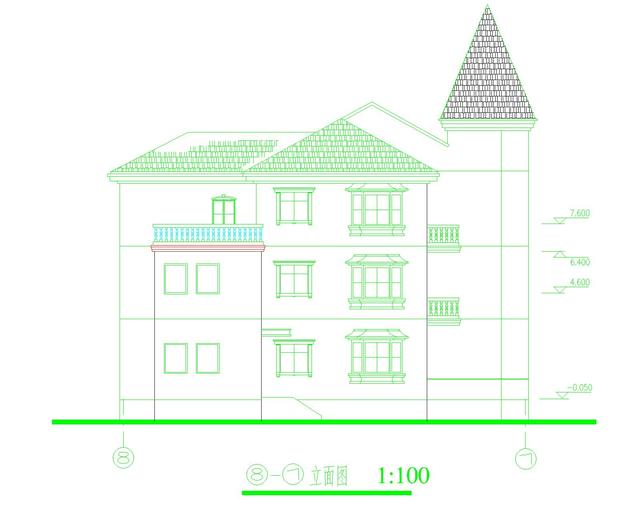 最新出品的18x16米三層尖頂歐式自建房，帶外觀效果圖。
