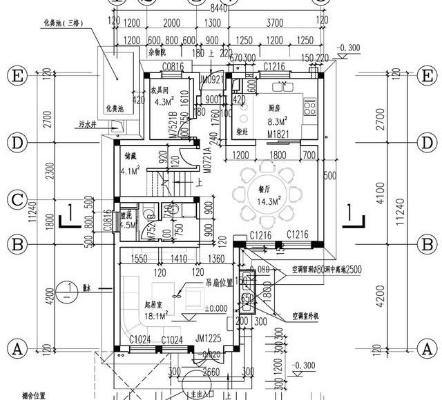 農(nóng)村三層小戶型別墅設(shè)計(jì)圖，帶閣樓，施工難度不高，適合大部分農(nóng)村家庭建造。