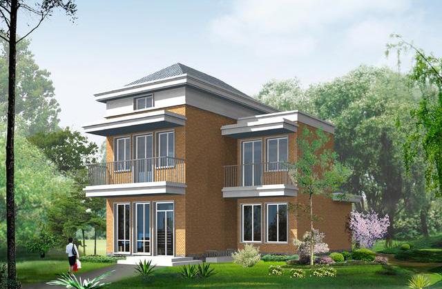 農(nóng)村三層小戶型別墅設(shè)計(jì)圖，帶閣樓，施工難度不高，適合大部分農(nóng)村家庭建造。