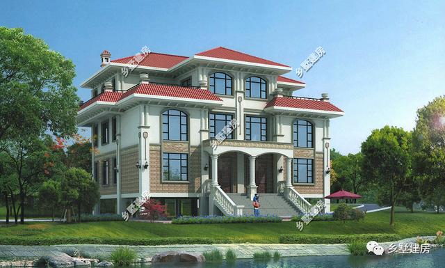 兩套雙拼農(nóng)村別墅設計圖，一棟是三層的，一棟是二層帶閣樓的，你更中意哪一款呢？