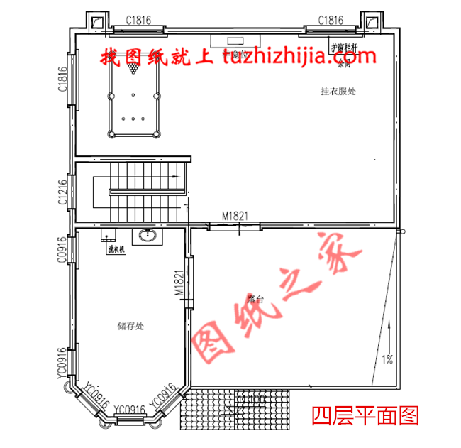 農(nóng)村四層別墅設(shè)計(jì)圖紙及效果圖，整體氣派細(xì)節(jié)處卻精雕細(xì)琢