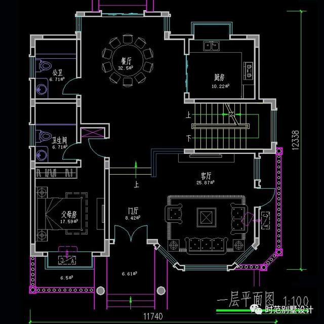 11x12米歐式三層別墅設(shè)計圖，帶大露臺+挑空客廳，特別適合農(nóng)村自建。