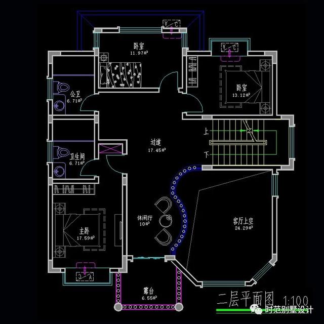 11x12米歐式三層別墅設(shè)計圖，帶大露臺+挑空客廳，特別適合農(nóng)村自建。