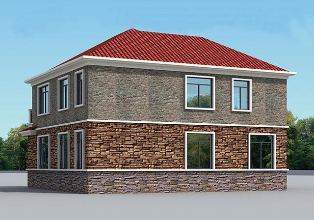 二層農(nóng)村自建房，不僅簡單大方布局合理，而且造價也低，你不準(zhǔn)備選一套嗎？