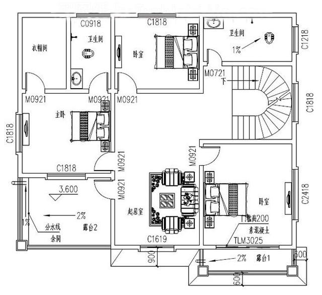 二層農(nóng)村自建房，不僅簡單大方布局合理，而且造價也低，你不準(zhǔn)備選一套嗎？