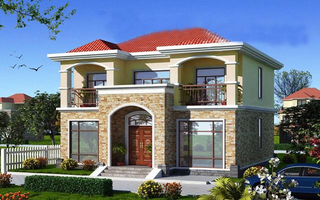 二層農(nóng)村自建房，不僅簡單大方布局合理，而且造價也低，你不準(zhǔn)備選一套嗎？