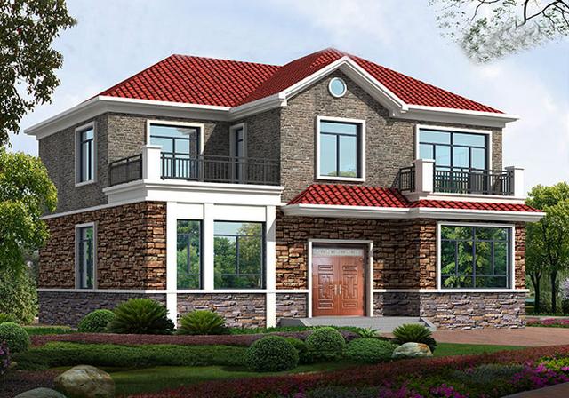 二層農(nóng)村自建房，不僅簡單大方布局合理，而且造價也低，你不準(zhǔn)備選一套嗎？