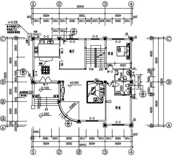 15×14米三層高檔別墅設(shè)計圖，帶地下室，美觀大氣，漂亮耐看。