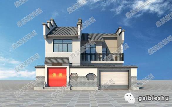 10×11米二層自建房，徽派建筑風格，低調而典雅，室內布局合理，功能齊全。