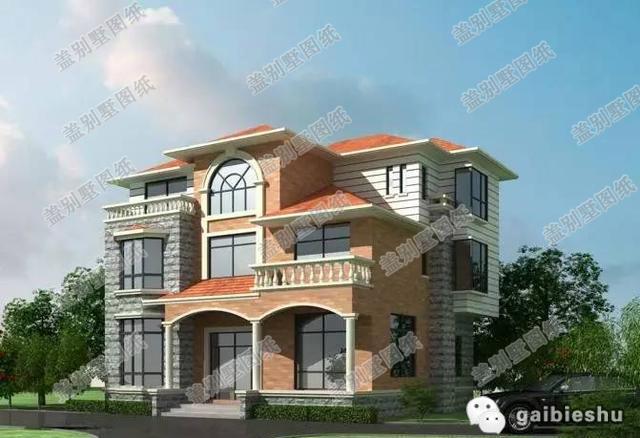 兩款三層別墅設(shè)計(jì)圖，奢華大氣，一款是獨(dú)特美觀的拱形走廊，一款是帶有車庫(kù)，一起來(lái)看看！