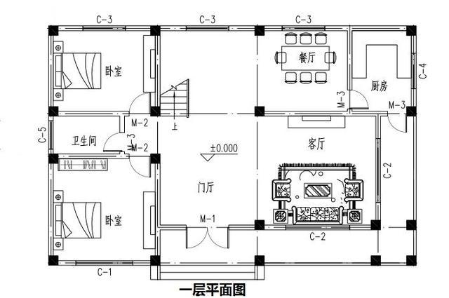 15×10米二層農(nóng)村小別墅設(shè)計(jì)圖，漂亮實(shí)用，造價(jià)25萬。
