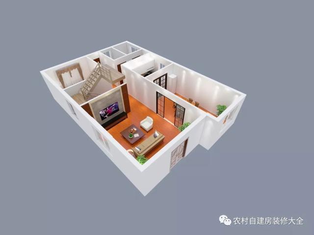 94平一樓一居室簡(jiǎn)單裝修效果圖！