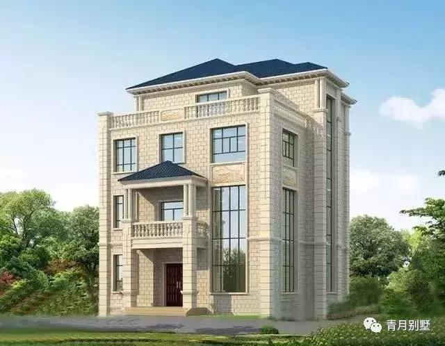 四層農(nóng)村小戶型別墅設(shè)計(jì)圖，各種功能布局齊全，適用于家庭成員較多的戶主。