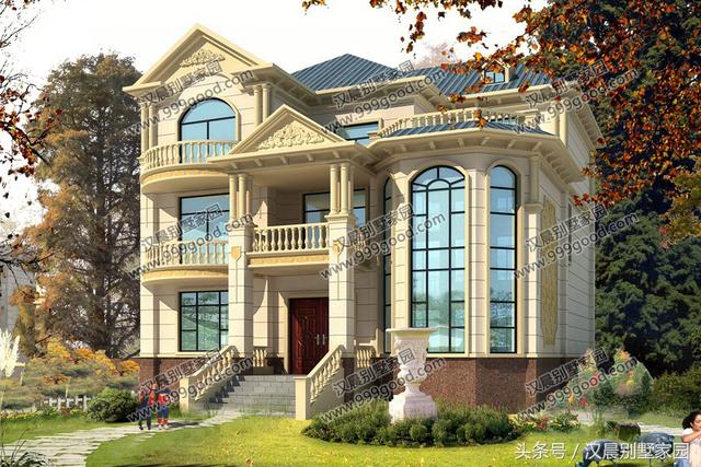 13X15.4三層別墅設(shè)計(jì)圖，布局都符合我的要求，蓋房就要選擇最實(shí)惠的，就選它。