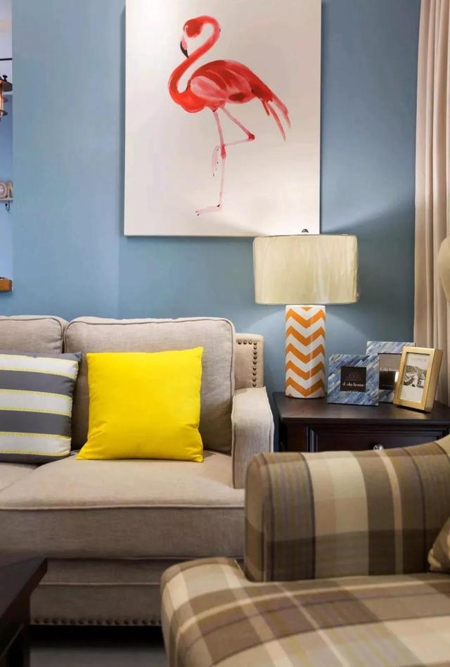 現(xiàn)代美式風(fēng)格100平裝修，最亮眼的是吧臺，可以做沙發(fā)墻。